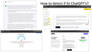 How to detect if its ChatGPT’s?
 