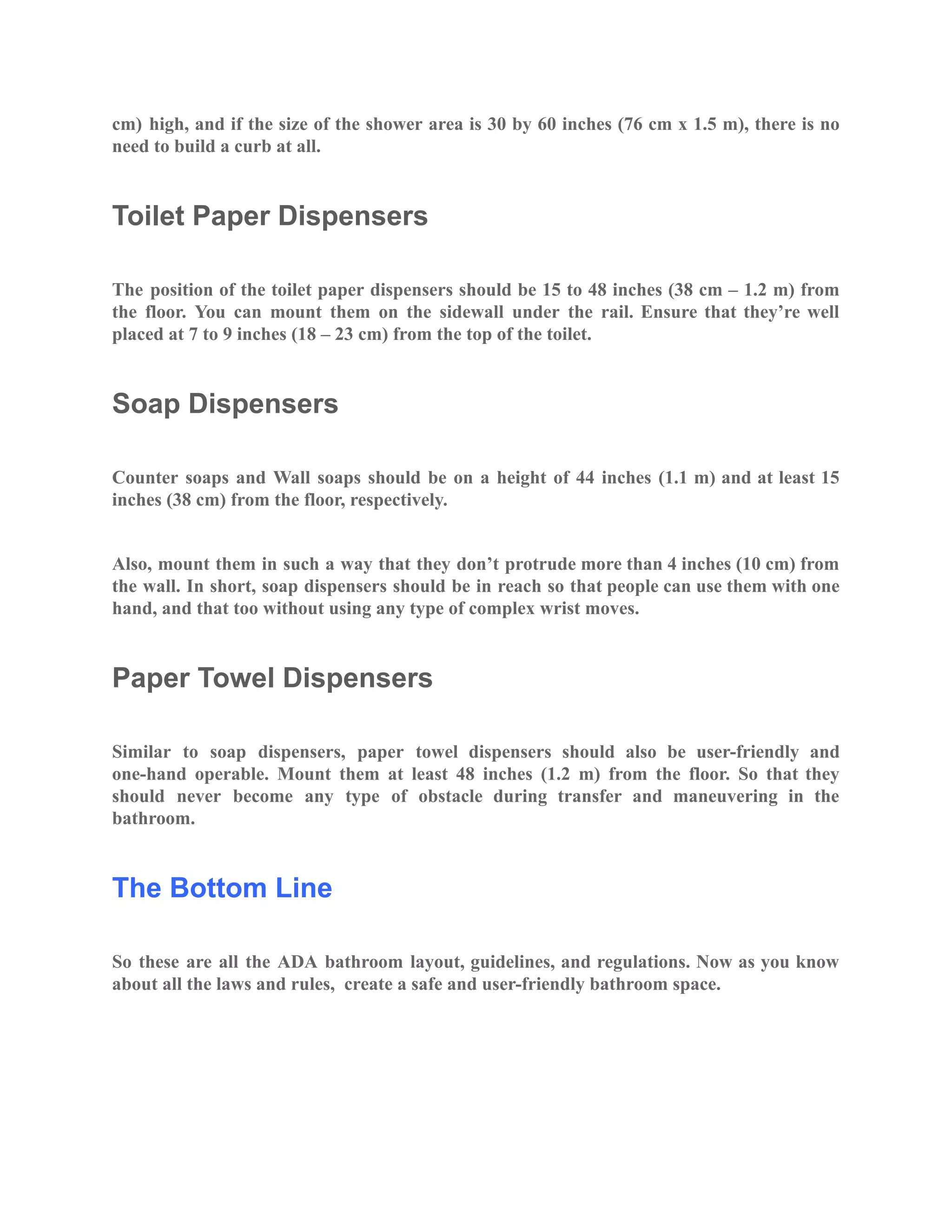 Ada bathroom layout public restrooms requirements & plans | PDF