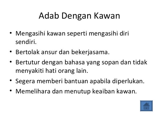 Adab Berkawan