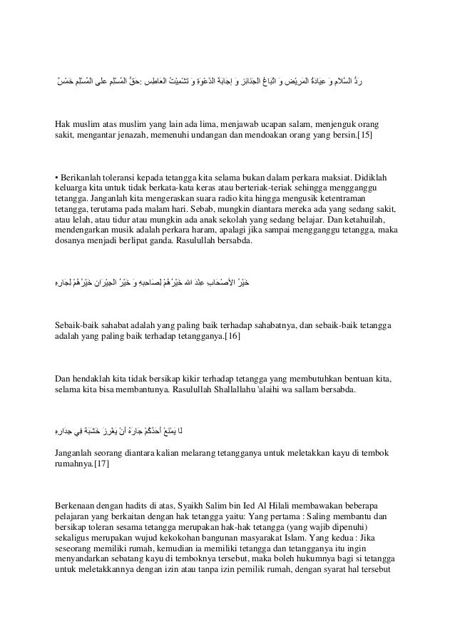 Adab bertetangga dalam islam