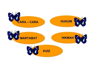 HUKUM HIKMAH CARA – CARA  MARTABAT KUIZ 