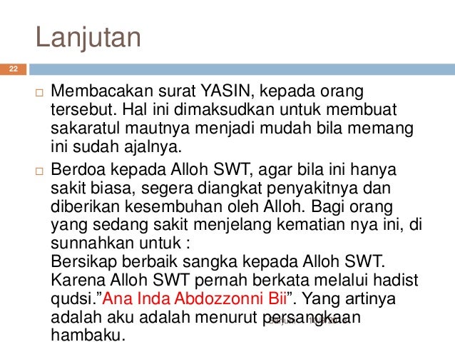 Adab mendampingi pasien dengan penurunan kesadaran diri Adab mendampingi pasien dengan penurunan kesadaran diri