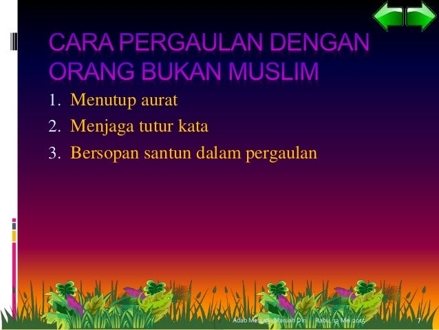 Adab menjaga maruah diri