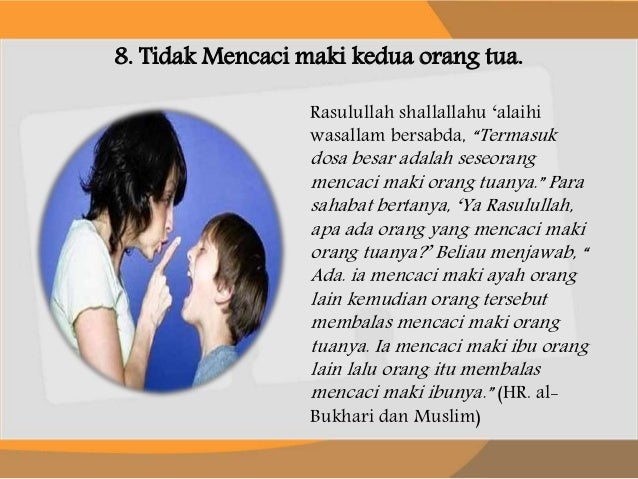 Adab terhadap kedua orang tua