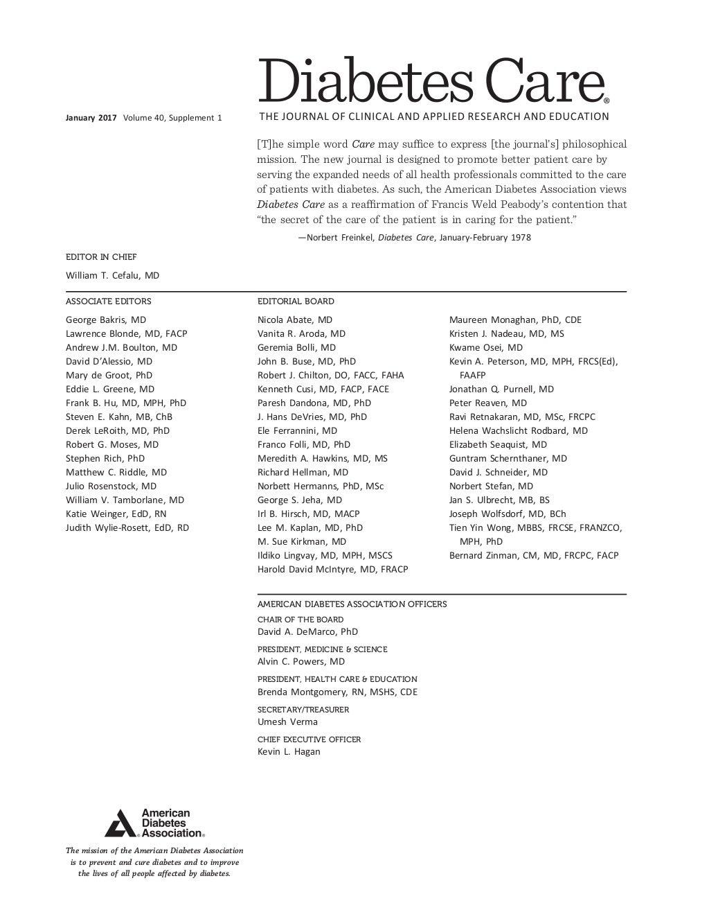 Ada diabetes care 2017