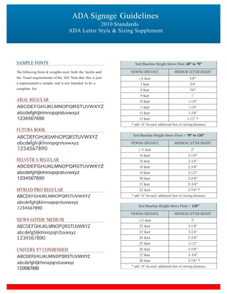 ADA Guidelines | PDF