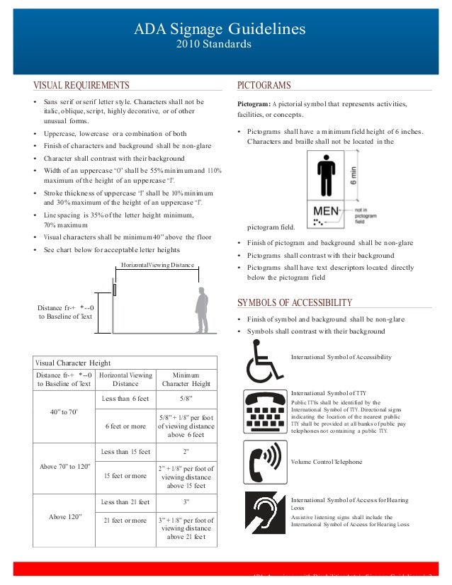 ADA Guidelines