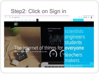 Step2: Click on Sign in
 