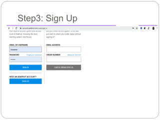 Step3: Sign Up
 