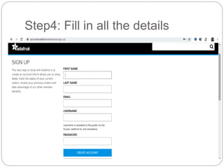 Step4: Fill in all the details
 