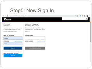 Step5: Now Sign In
 
