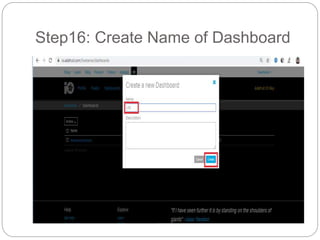 Step16: Create Name of Dashboard
 