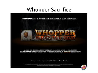 Whopper Sacrifice 