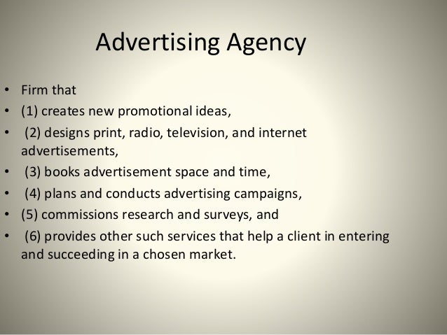 Ad agency functions Ad agency functions