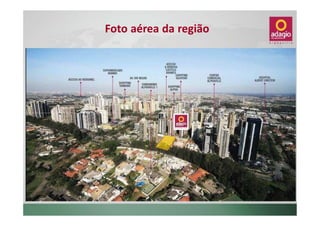 Foto aérea da região
 