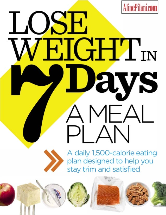 A daily 1500calorie eating plan designed to help you lose