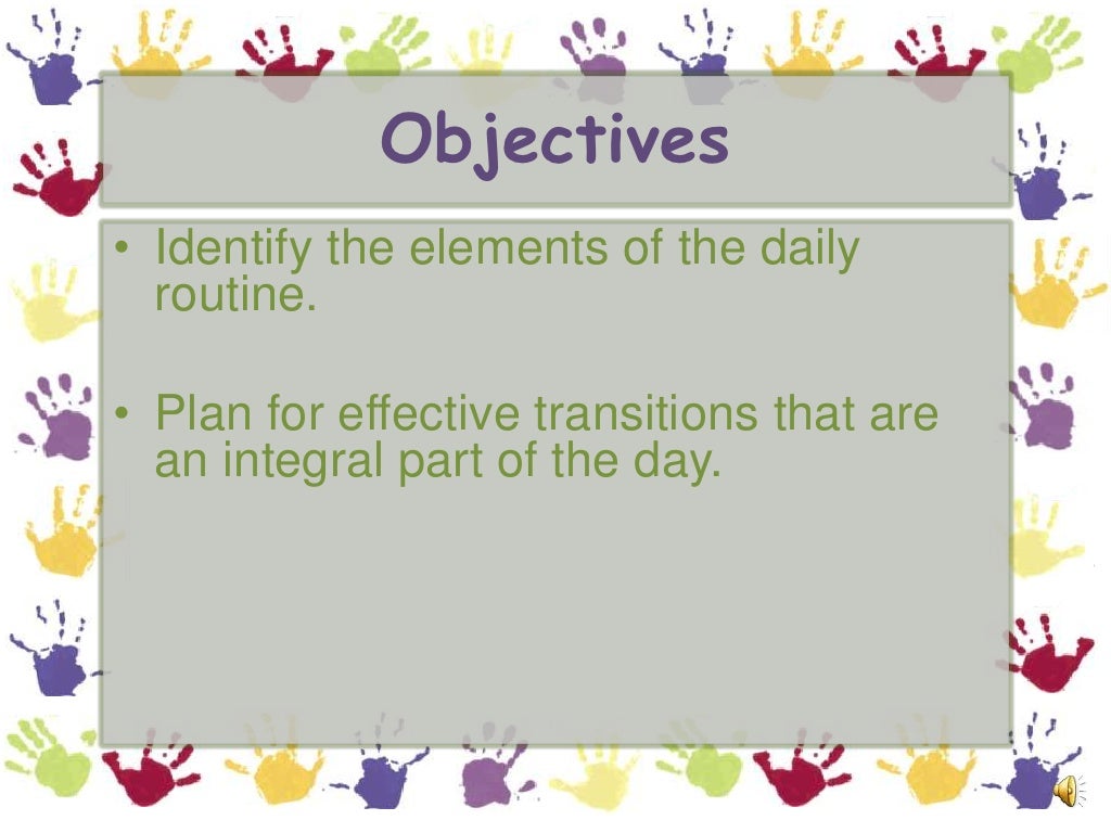 A Preschool Daily Routine &amp; Effective Transitions