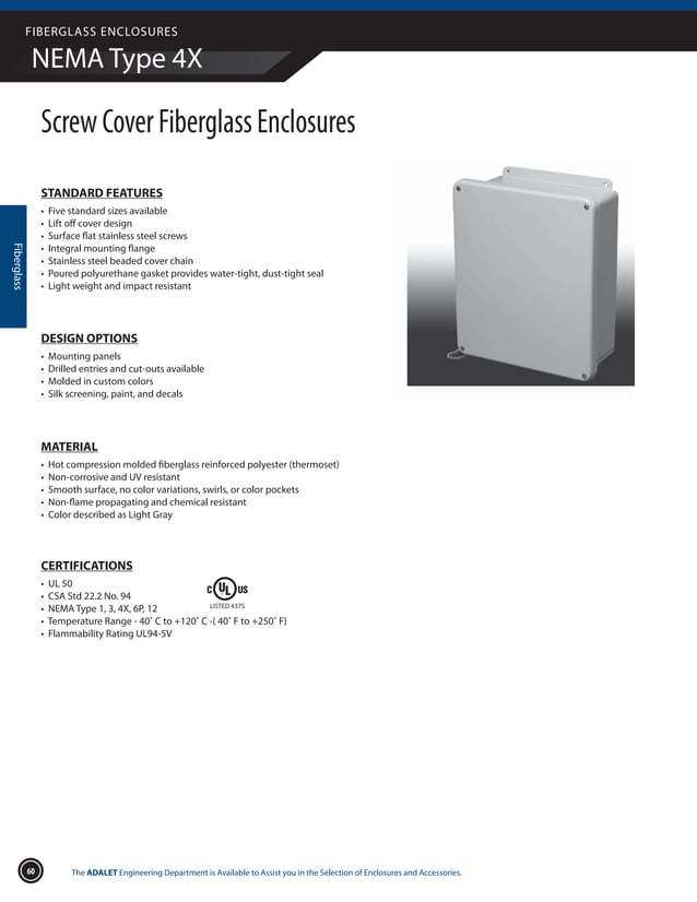 Adalet Electrical Enclosures (Explosion Proof & Flame Proof