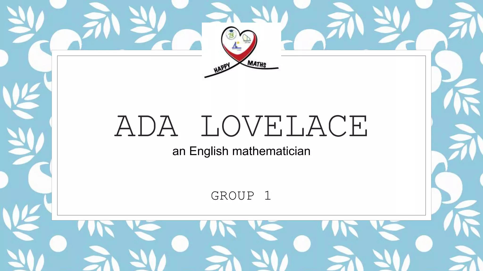 Ada Lovelace | PPTX