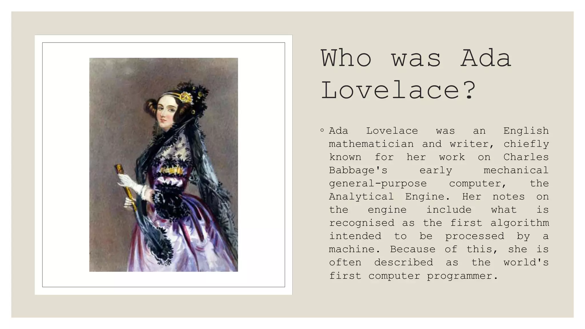 Ada Lovelace | PPTX