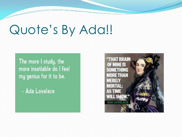 ada lovelace info