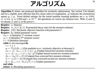アルゴリズム
26
 
