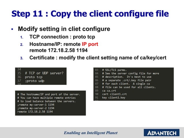 [Advantech] ADAM-3600 open vpn setting Tutorial step by step | PDF
