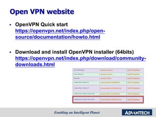 [Advantech] ADAM-3600 open vpn setting Tutorial step by step | PDF