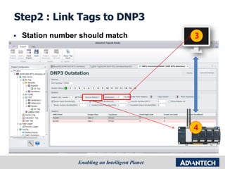 Step2 : Link Tags to DNP3
 Station number should match
DNP3
4
3
Simulation PC
 