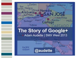 MULTICHANNEL
ATTRIBUTION
               The Story of Google+
                > Adam Audette | SMX West 2013




                        @audette
 