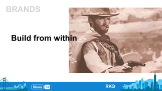 BRANDS 
Build from within 
 