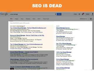 SEO IS DEAD

 