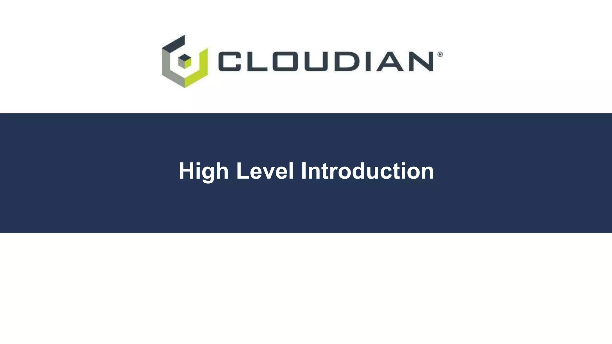 High Level Introduction
 