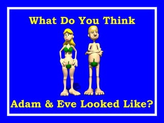 Adam & Eve Looked Like? What Do You Think 