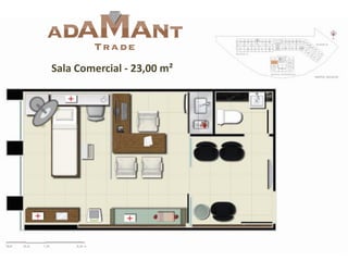 Sala Comercial - 23,00 m²

 