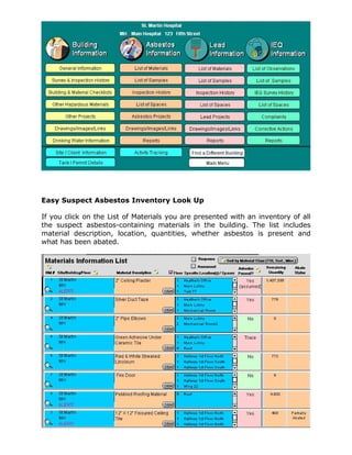 Adam Asbestos Management System | PDF