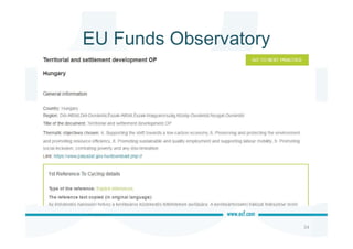EU Funds Observatory
34
 