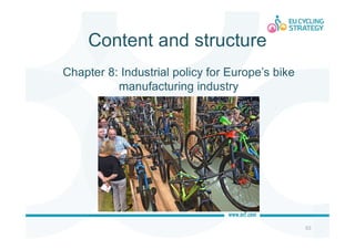 Content and structure
53
Chapter 8: Industrial policy for Europe’s bike
manufacturing industry
 