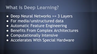 Productionizing Deep Learning From the Ground Up Slide 5