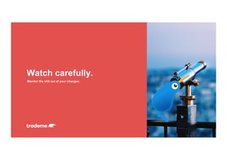 Monitor the shit out of your changes.
Watch carefully.
 