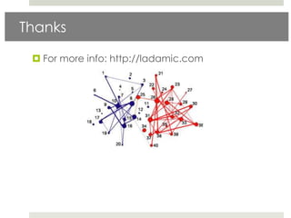 Thanks

  For more info: http://ladamic.com
 