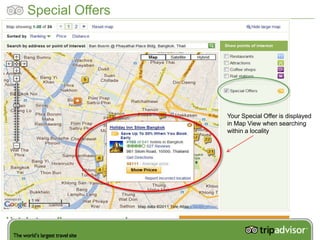 Special Offers




                 Your Special Offer is displayed
                 in Map View when searching
                 within a locality
 