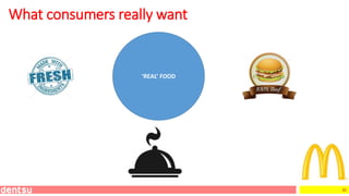 35
‘REAL’ FOOD
What consumers really want
 