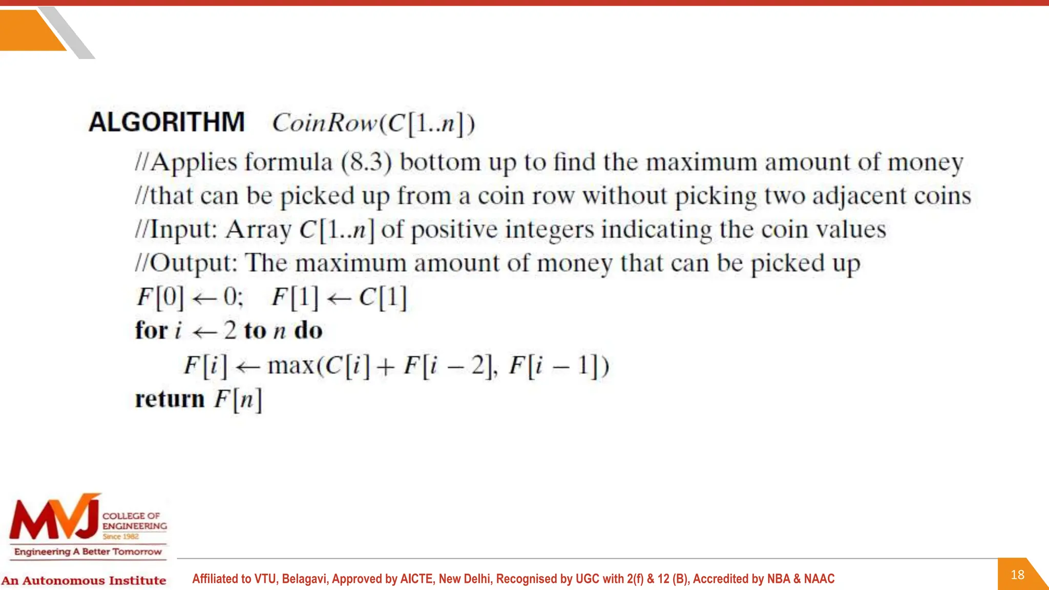 18
Affiliated to VTU, Belagavi, Approved by AICTE, New Delhi, Recognised by UGC with 2(f) & 12 (B), Accredited by NBA & NAAC
 