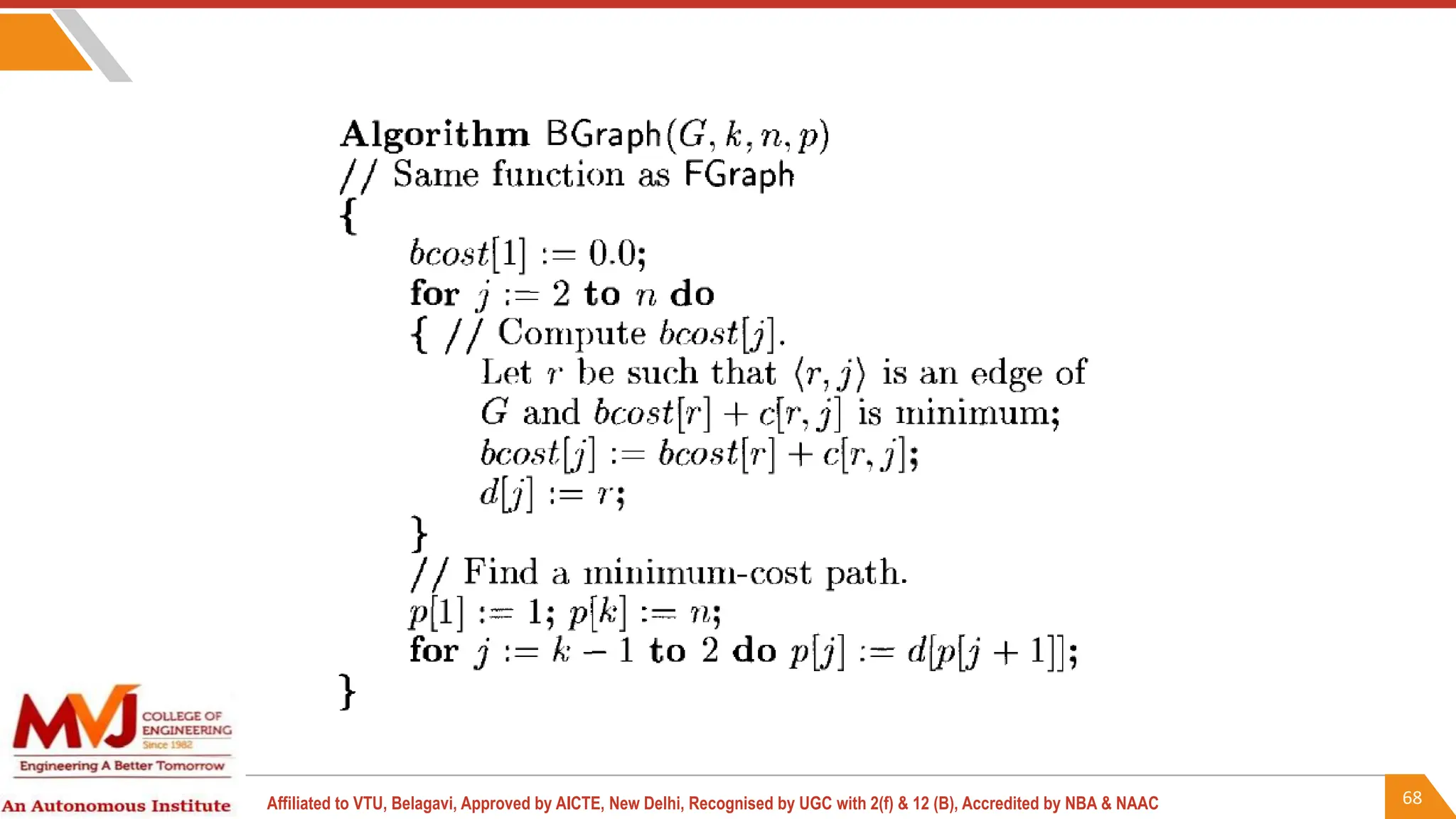 68
Affiliated to VTU, Belagavi, Approved by AICTE, New Delhi, Recognised by UGC with 2(f) & 12 (B), Accredited by NBA & NAAC
 