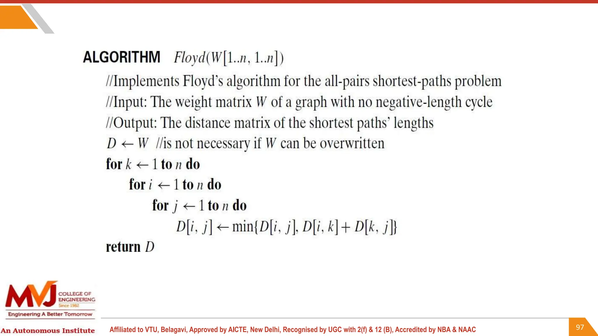 97
Affiliated to VTU, Belagavi, Approved by AICTE, New Delhi, Recognised by UGC with 2(f) & 12 (B), Accredited by NBA & NAAC
 