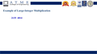 Example of Large-Integer Multiplication
2135  4014
 