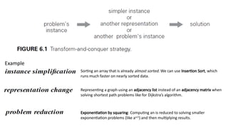 Transform-and-Conquer Algorithms: Balanced Search Trees, Heaps, and ...