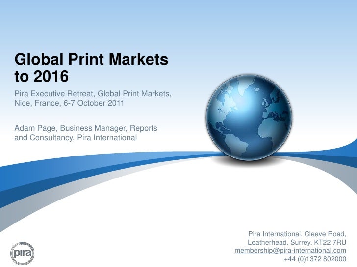 print offset and markets Global to 2016 print