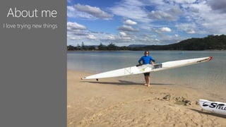 About me
I love trying new things
 